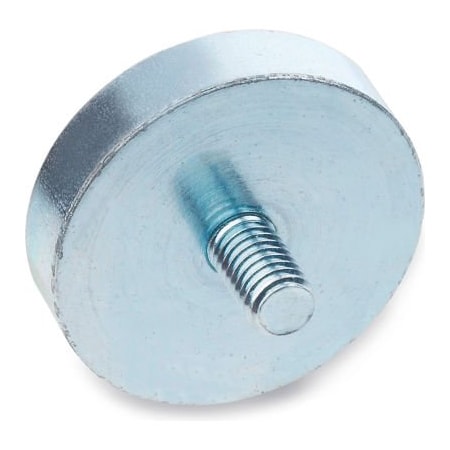 J.W. Winco J.W. Winco Retaining Magnet Assembly Disc-Shaped w/ Threaded Stud - .39" Dia, Steel 50.3-HF-10-M3